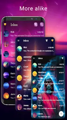 Wallpaper SMS theme android App screenshot 1